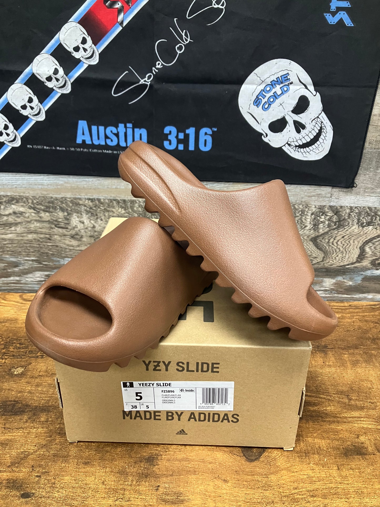 5 - Adidas Yeezy Slides “ Flax “