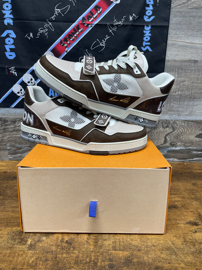 Louis Vuitton Mocha Brown Monogram Trainer Size 10