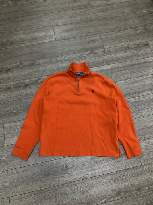M - Polo Ralph Lauren orange quarter-zip
