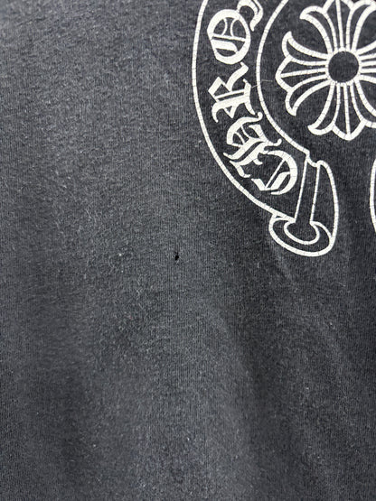 Chrome hearts t bar vertical logo tee shirt Large