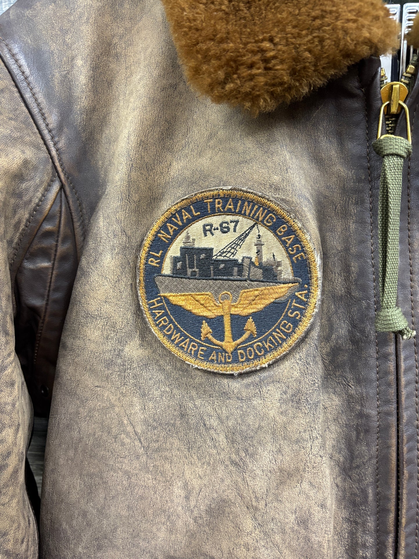 Polo Ralph Lauren G-1 Leather Shearling Bomber Jacket