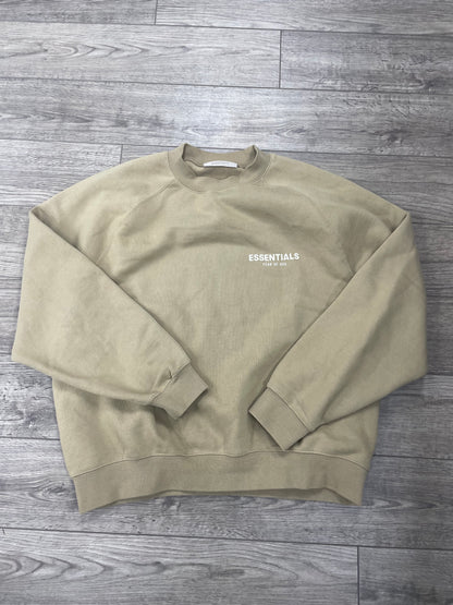 Essentials Fear of God Beige Crewneck Size Medium