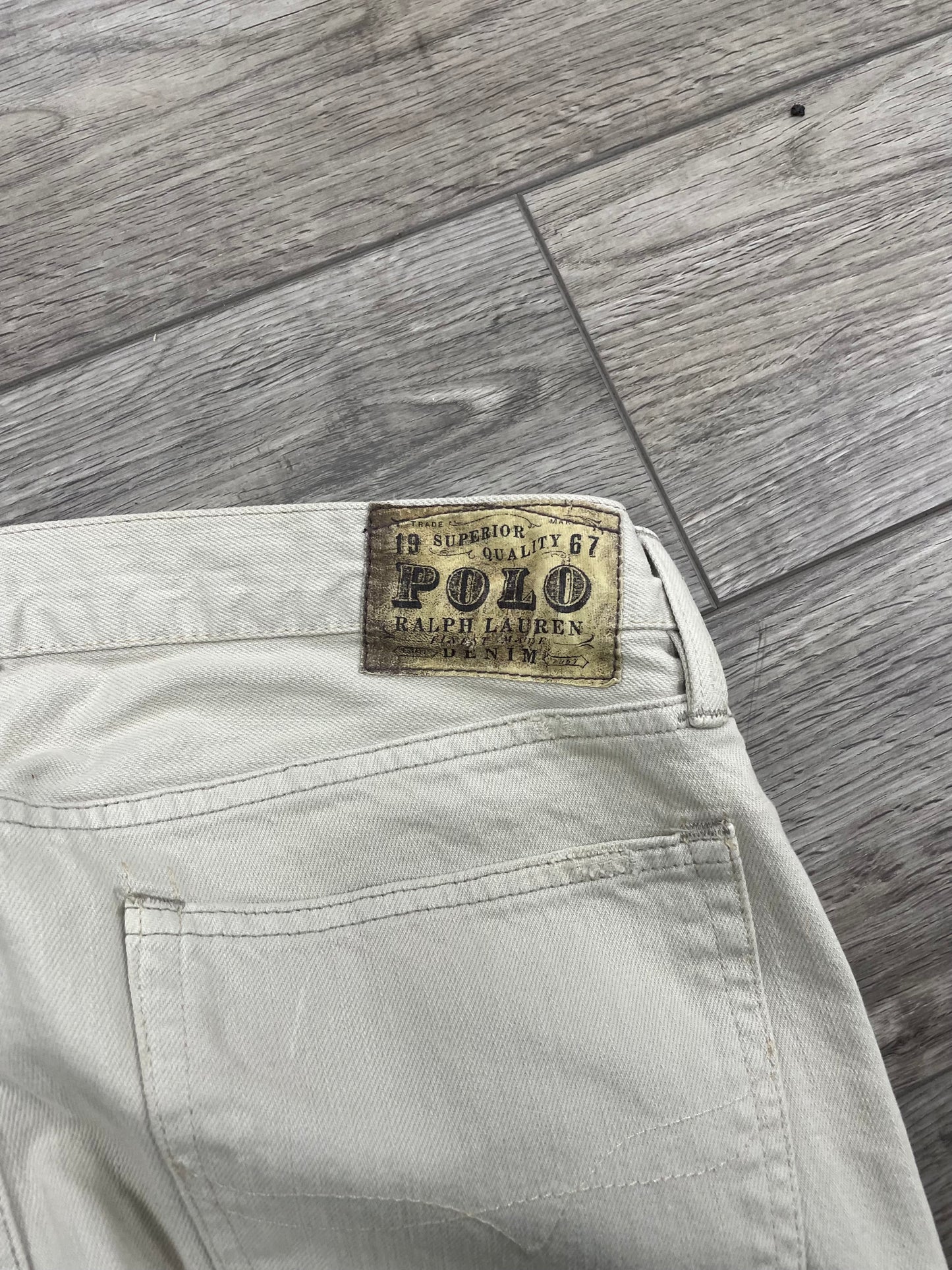 32/34 - Polo Ralph Lauren Hudson Bone Wash Straight slim Denim