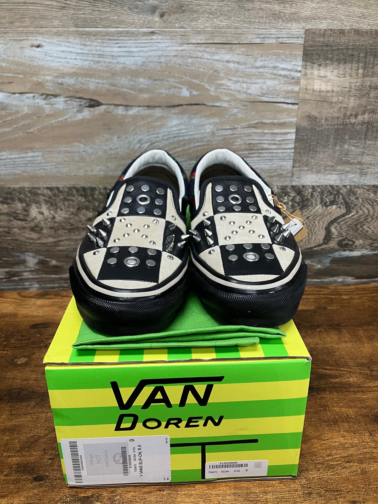 9-Gucci Vault Vans Slip On LS Patchwork