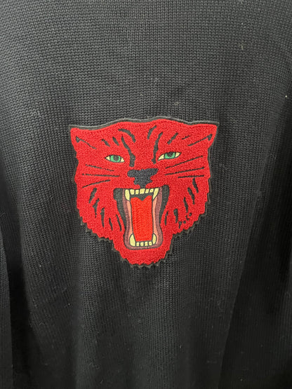 M - Polo Ralph Lauren Black Letterman Tiger Cardigan