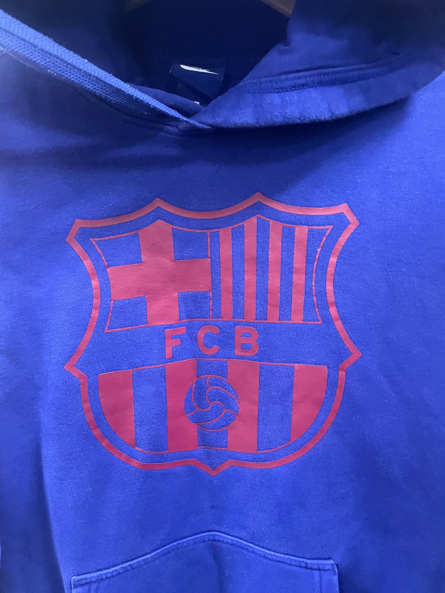 M - Nike FC Barcelona men's club fleece pullover hoodie