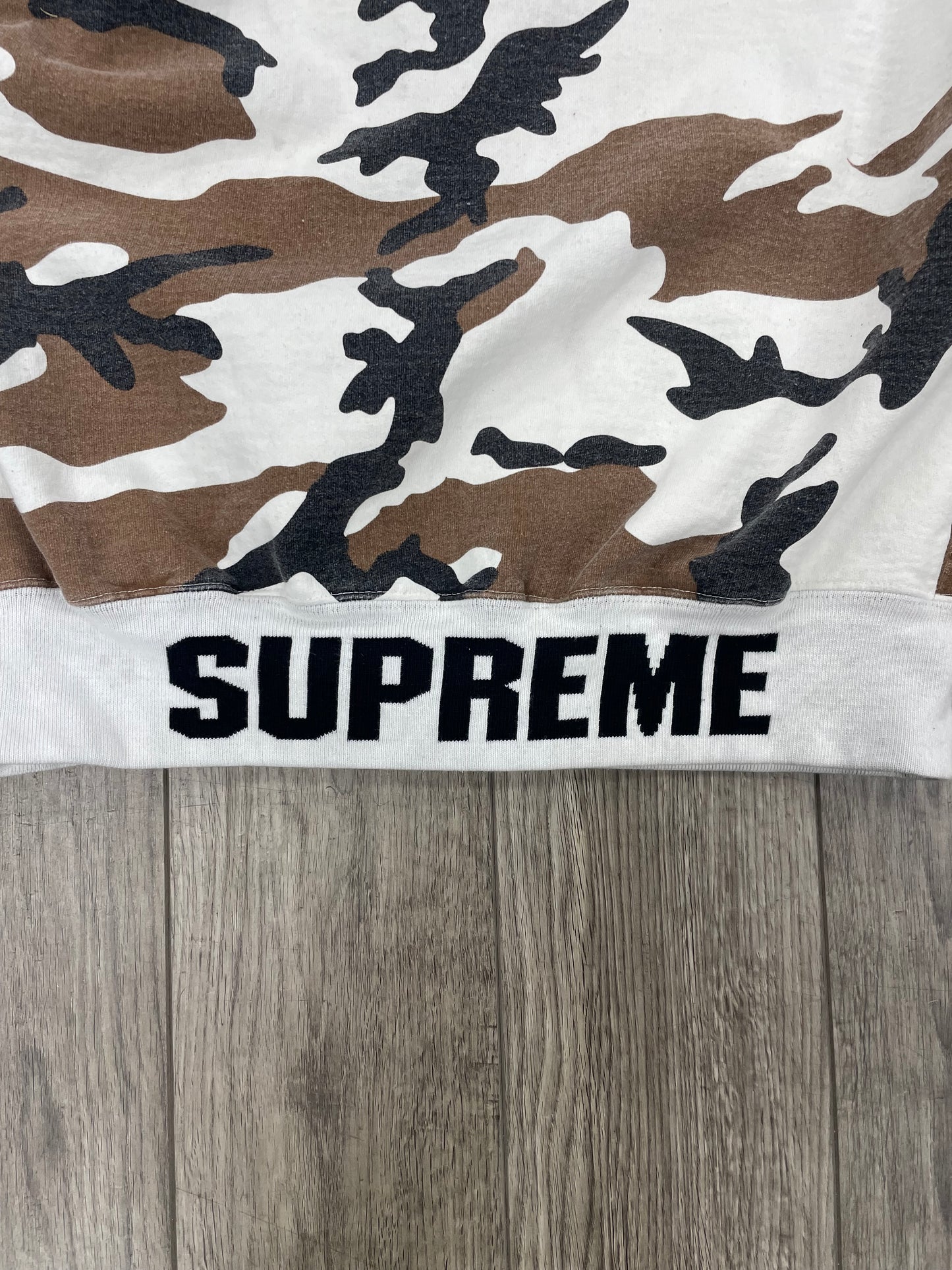 Supreme Brown Camo Rib Logo Zipup L