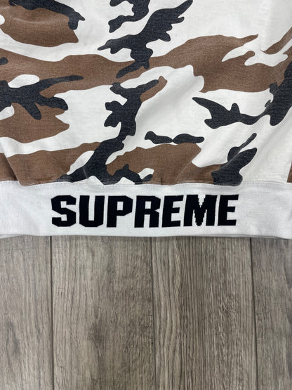 Supreme Brown Camo Rib Logo Zipup L