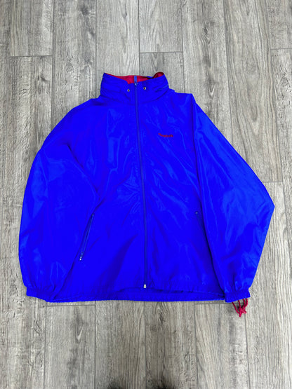 Reebok blue/red Windbreaker size L