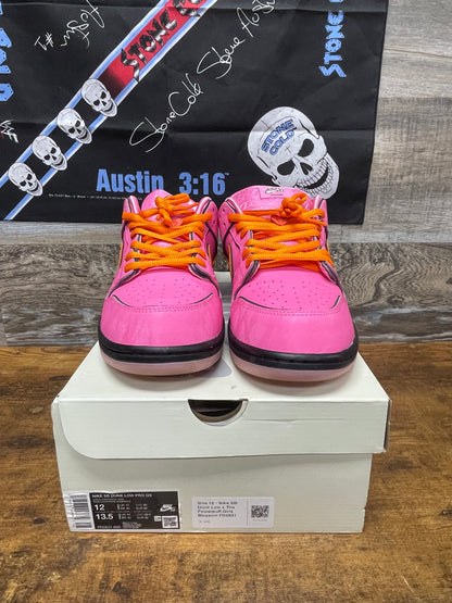 Nike Dunk Low SB Powerpuff Girls Pink Blossom Size 12
