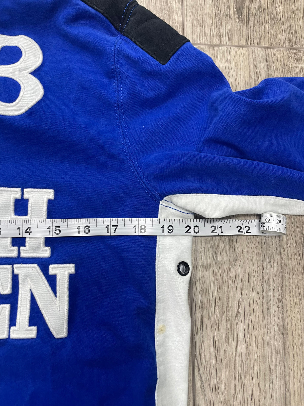 M - Polo Ralph Blue/Black Long Sleeve Rugby