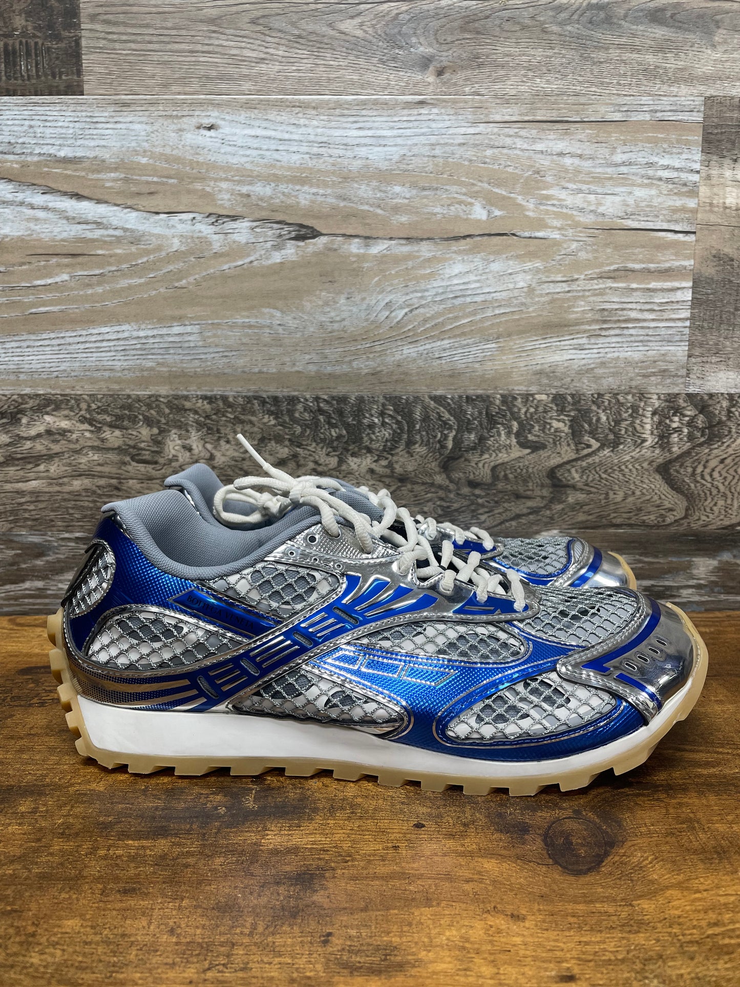 Bottega Veneta Gray & Blue Orbit Sneakers 46