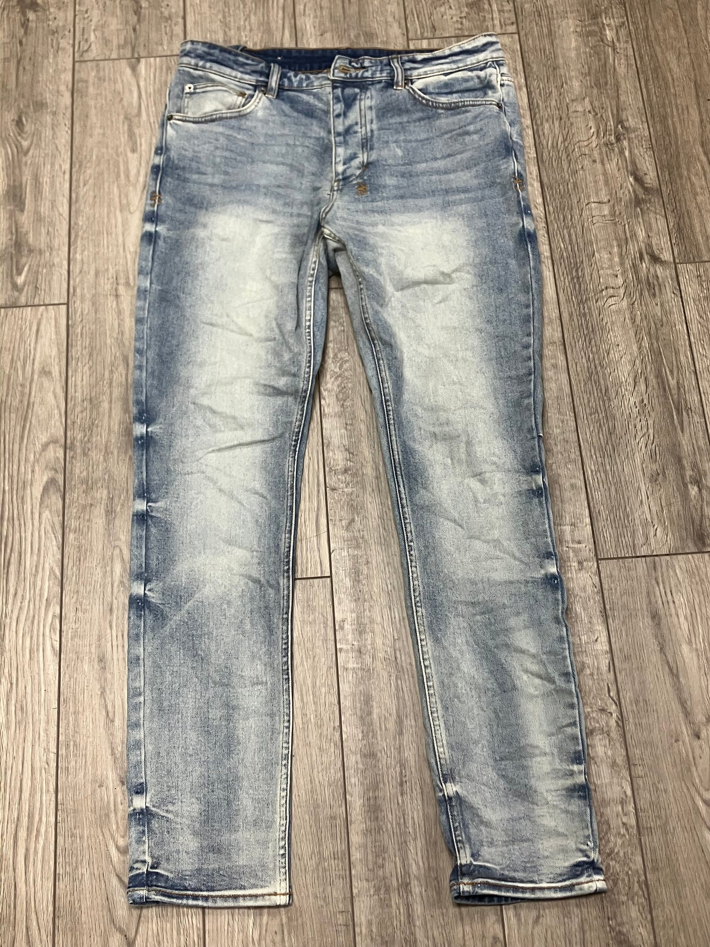 34-KSUBI Washed Light Blue Denim