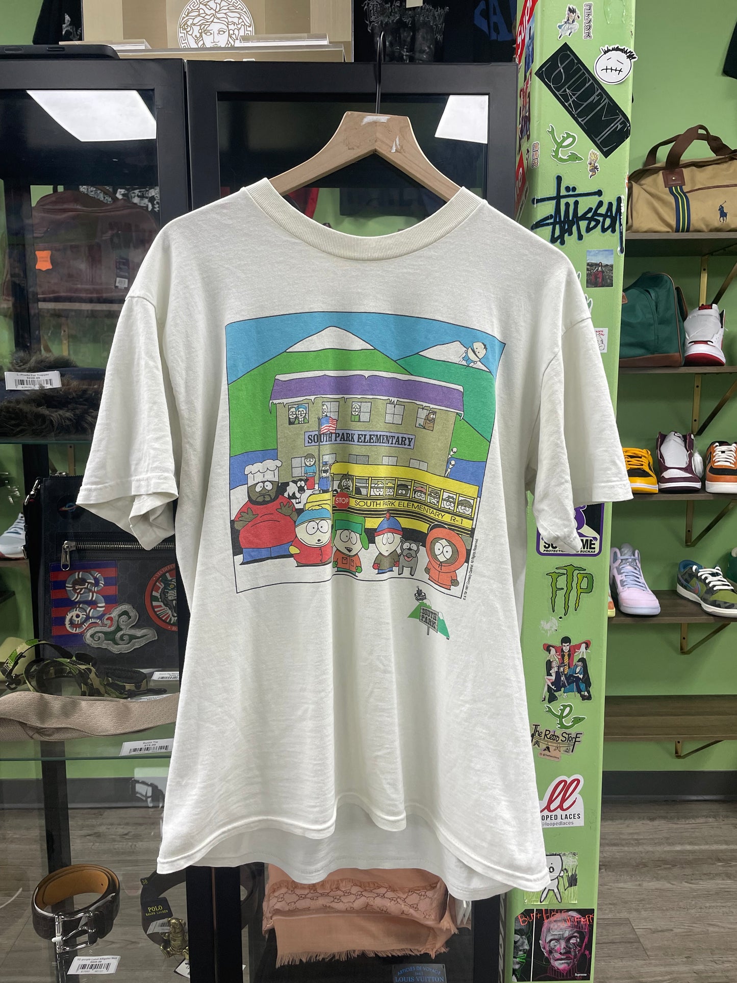L - Vtg South Park Elementary School Schooler Tee