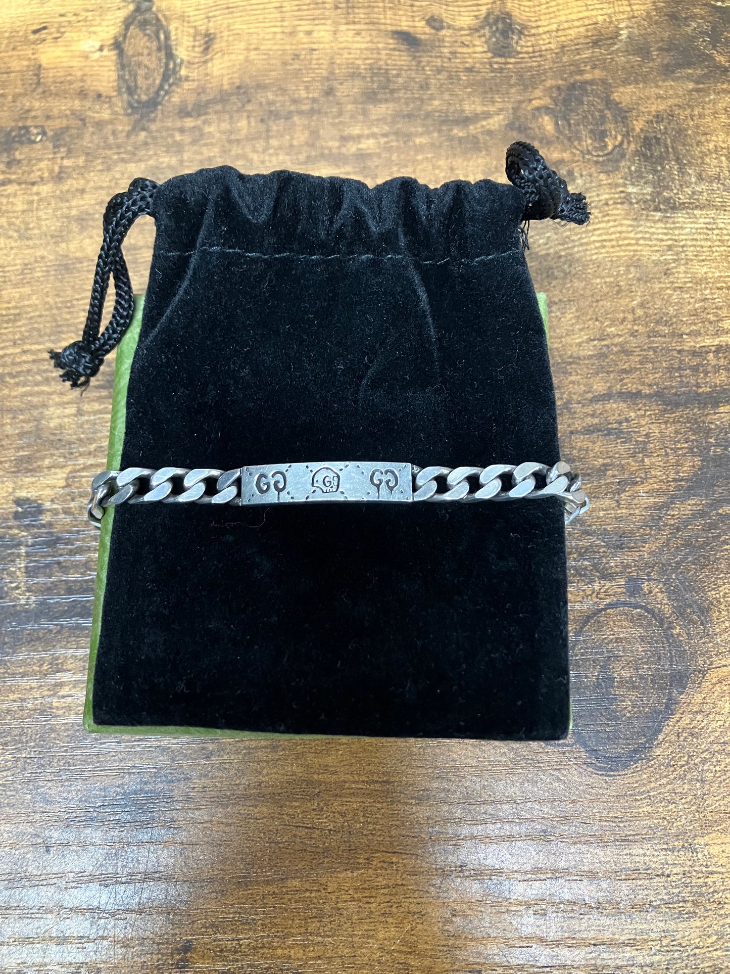 Gucci Ghost Skull Bracelet 7 inch