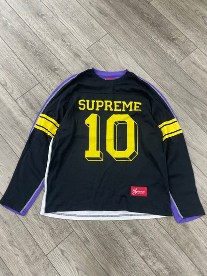 Supreme Split Long Sleeve Football Size Medium