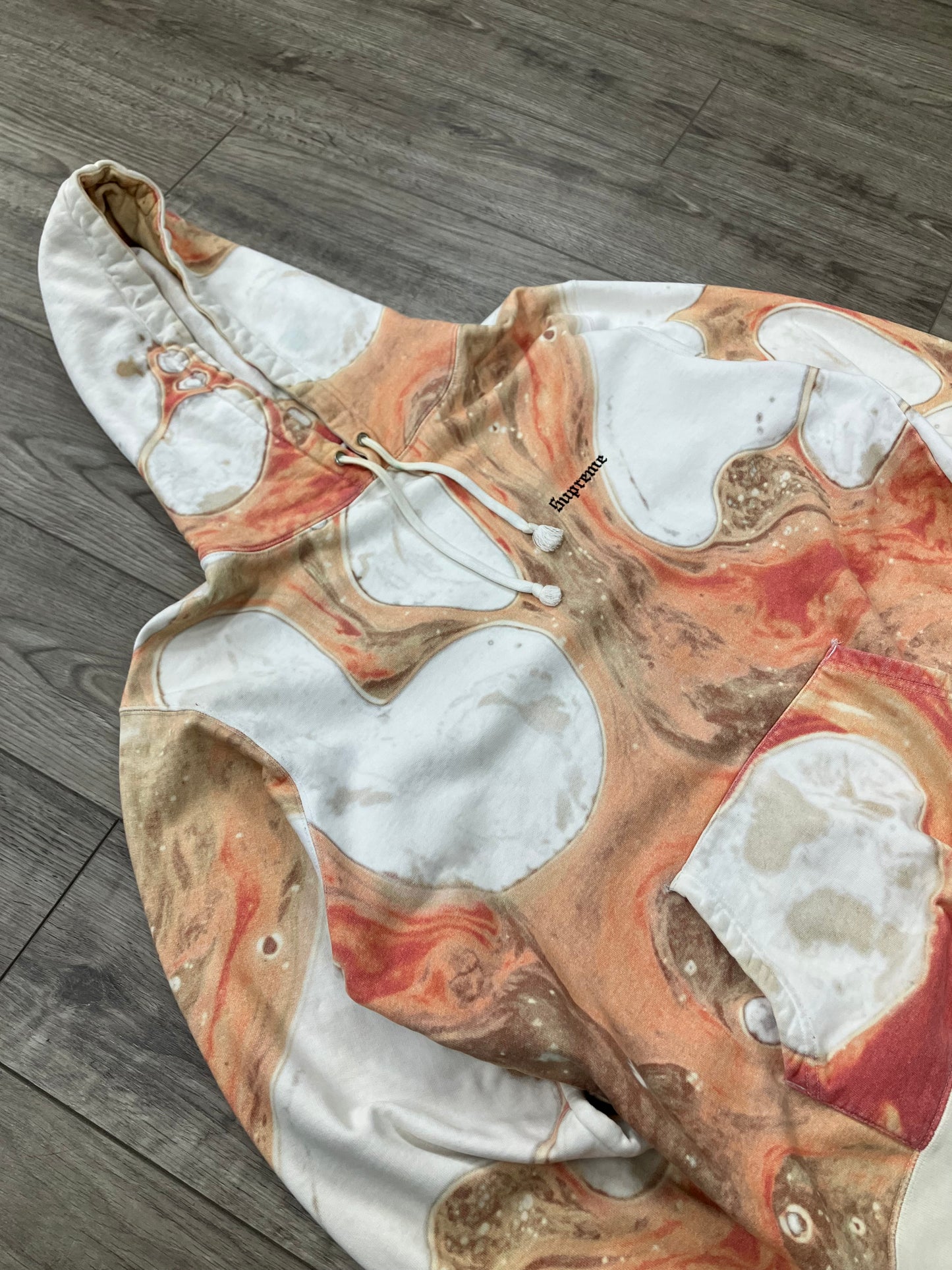 L-Supreme Blood & Sem*n Splatter Hoodie