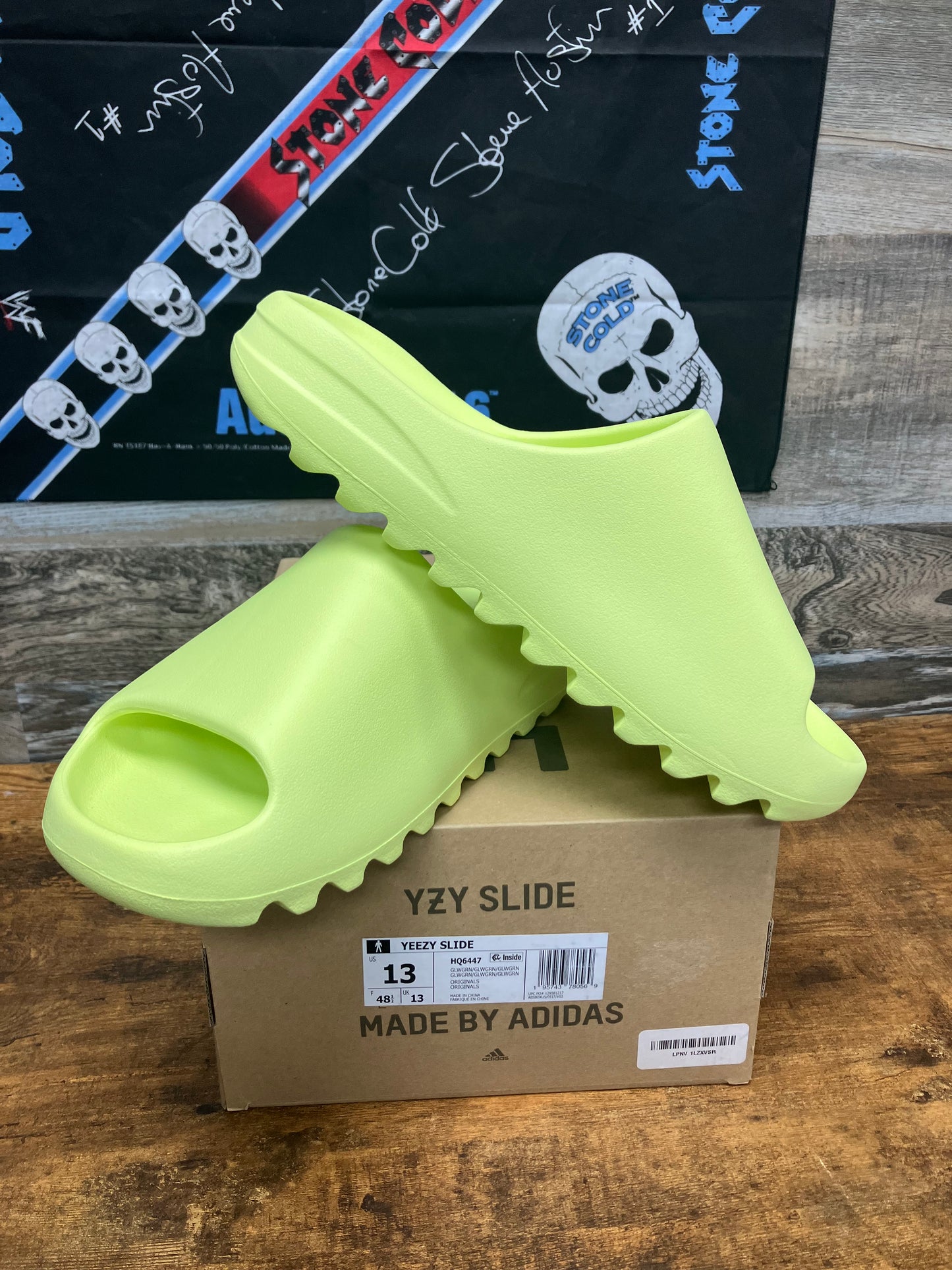 13 - Adidas Yeezy Slides “ Green “