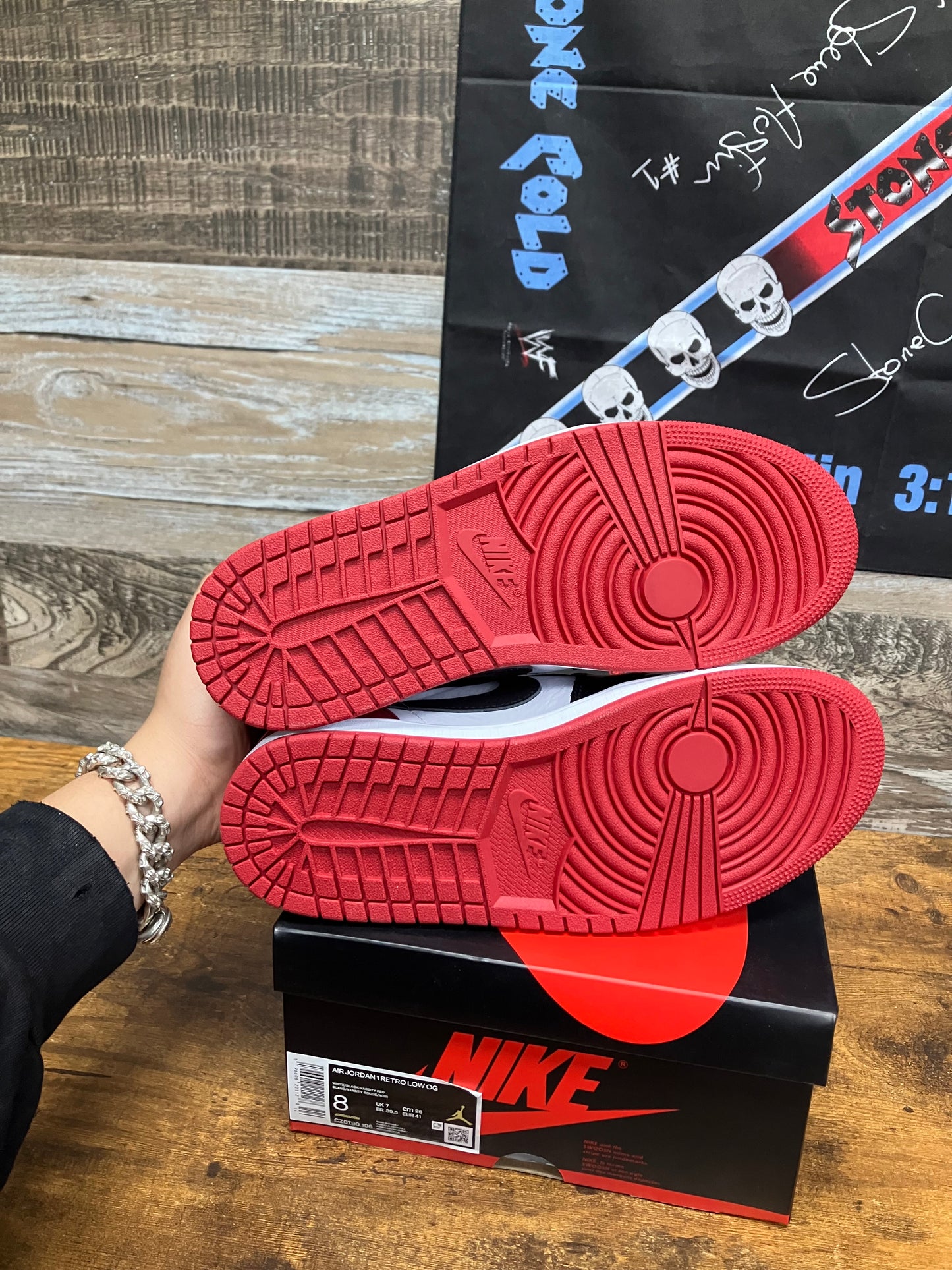 8 - Nike Air Jordan 1 Retro Low OG "Black Toe" sneakers
