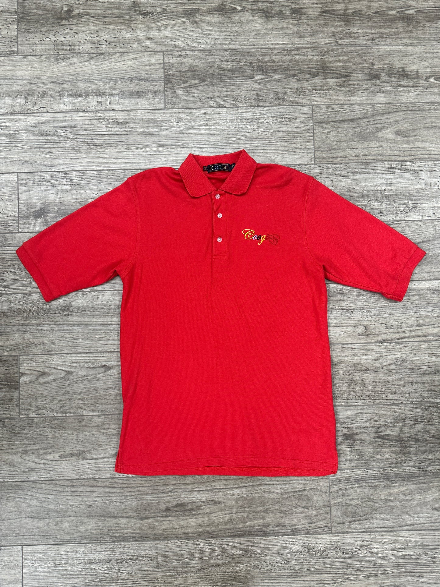 Coogi red polo L