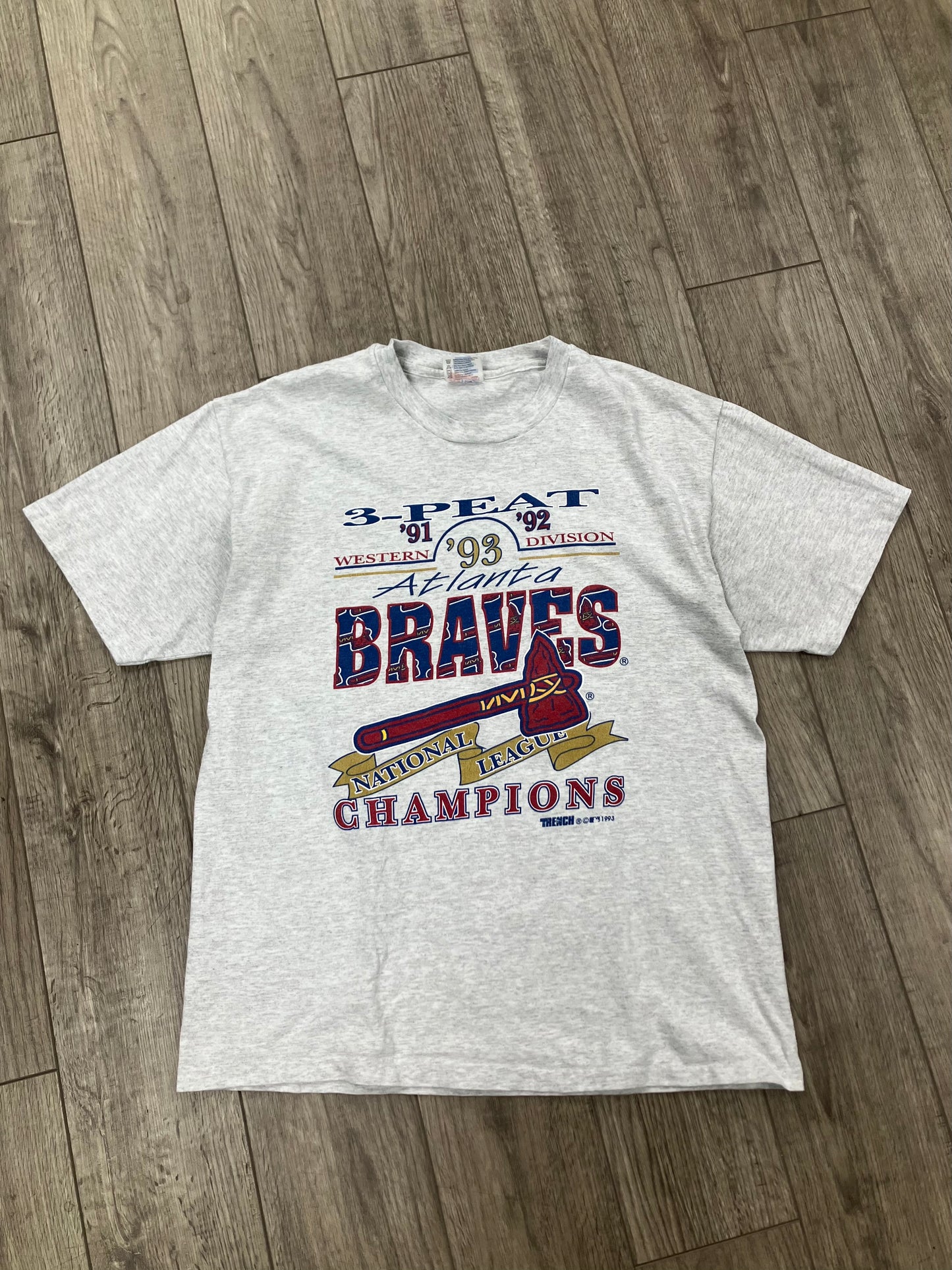 Atlanta Braves Vintage World Champions Tee L