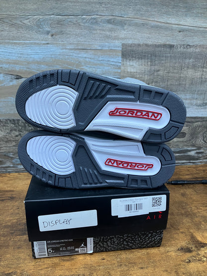 Jordan 3 Cool Grey Size 5y