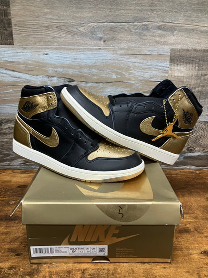 9.5 - Air Jordan 1 Retro Black Metallic Gold