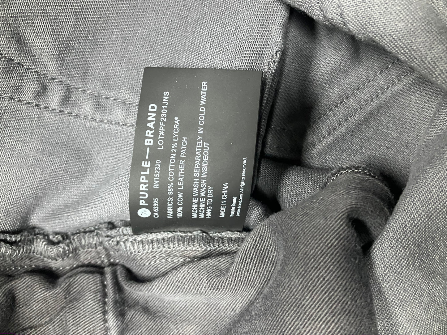 33- Purple Brand Grey Faded Skinny Denim
