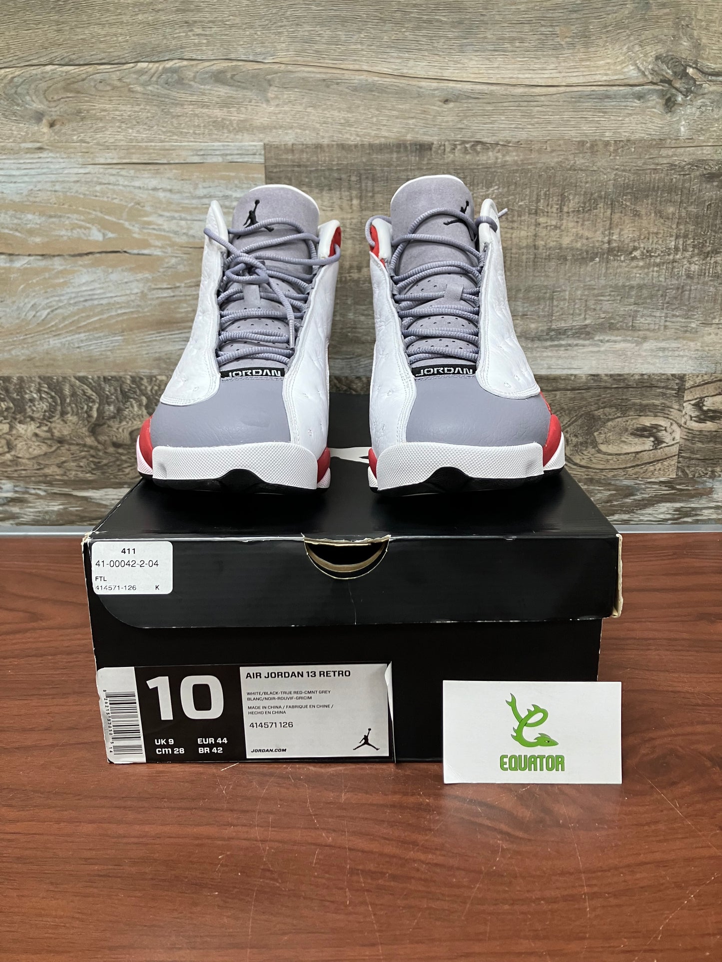 Air Jordan 13 Grey Toe Size 10