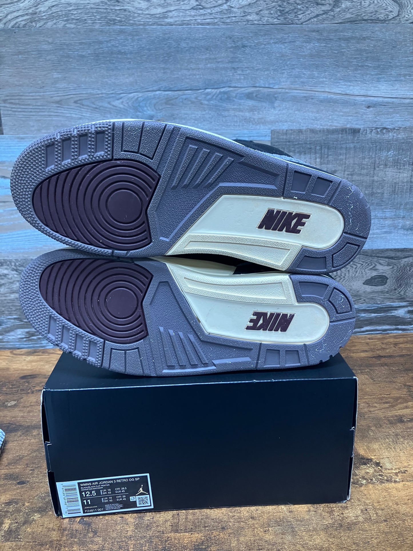 Jordan 3 A Ma Maniere WYWS Size 12.5W/11M