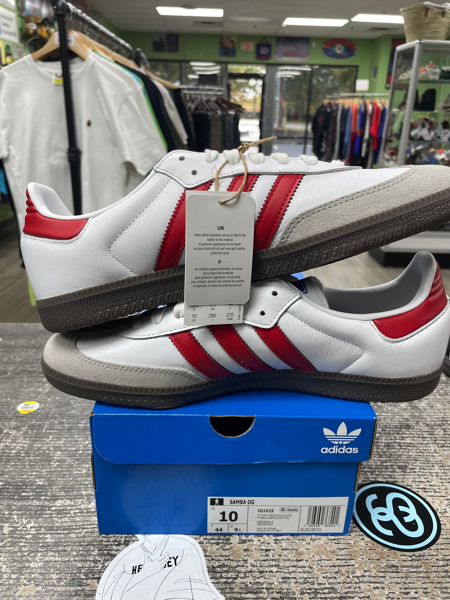 Adidas Samba Red/Black Size 10