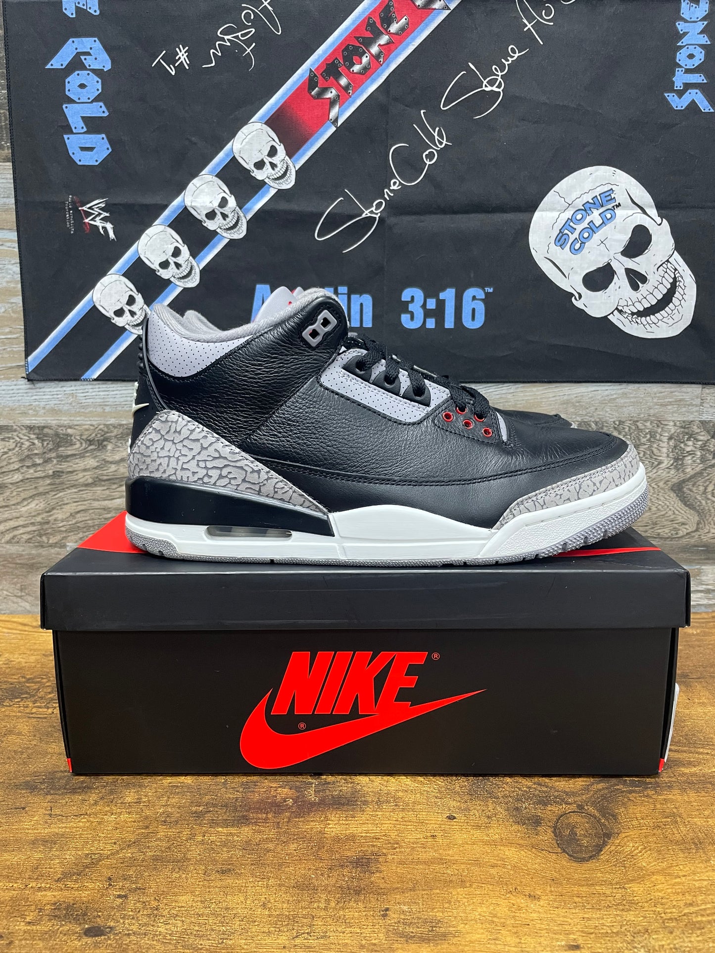 Air Jordan 3 Black Cement 10