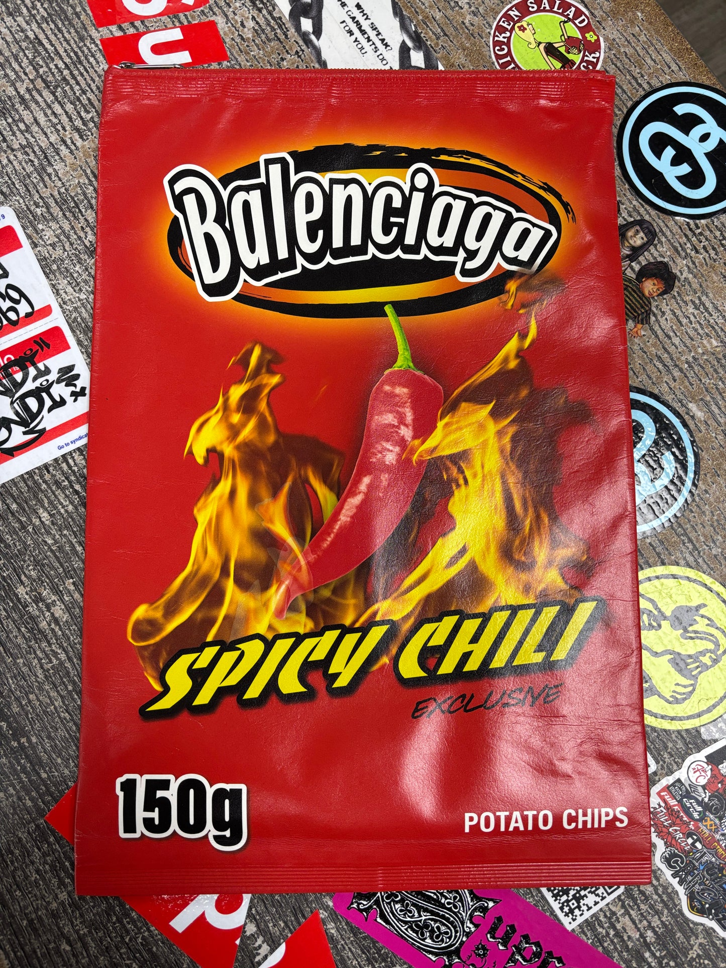 Balenciaga spicy chip leather bag