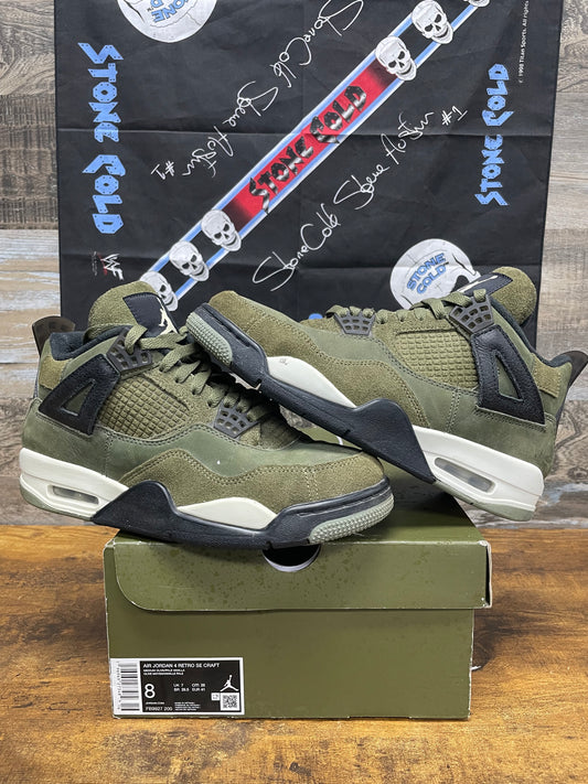 8-Air Jordan 4 Olive Craft