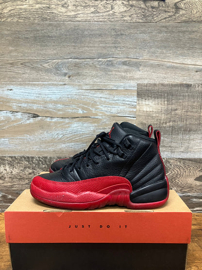 5.5y-Air Jordan 12 Black/Varsity Red ‘Flu Game’ 2016