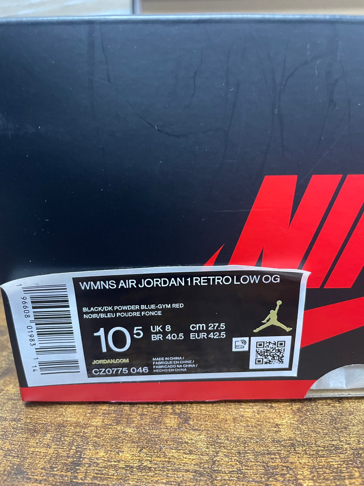 Air Jordan 1 Low OG
NC to Chi W10.5