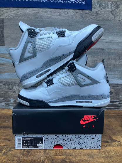 Jordan 4 White Cement Size 12