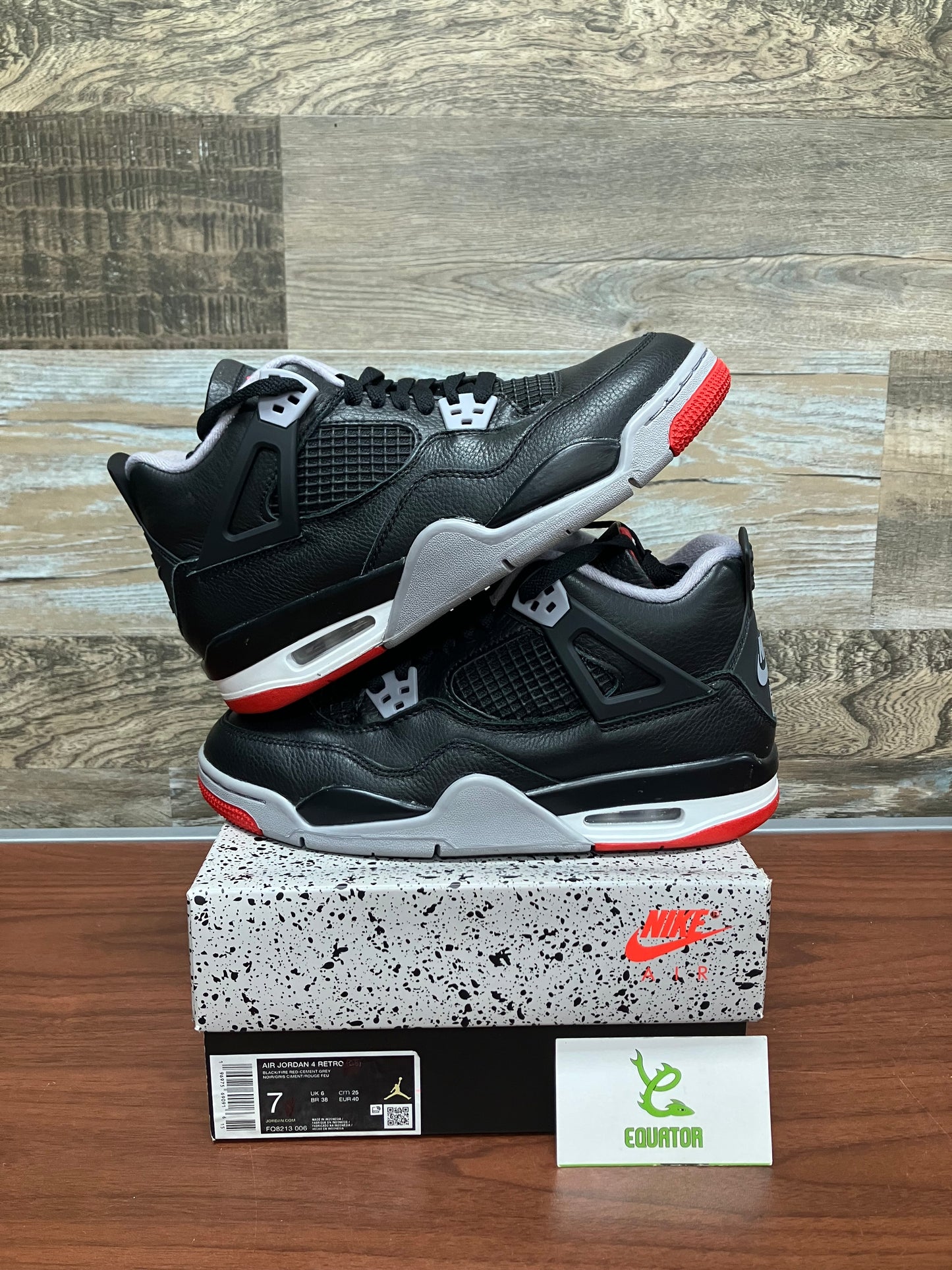 Jordan 4 Bred Reimagined Size 7Y