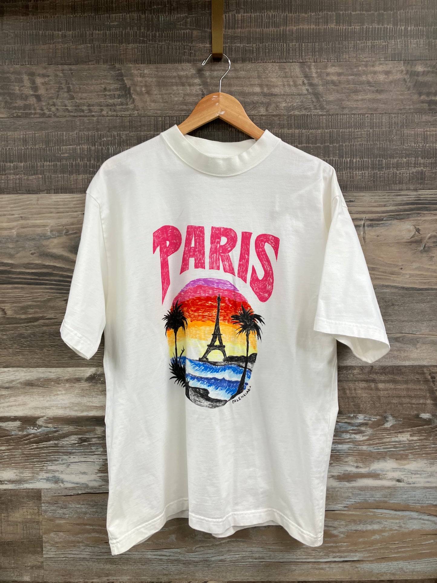 S - Balenciaga Paris Tropical T-Shirt