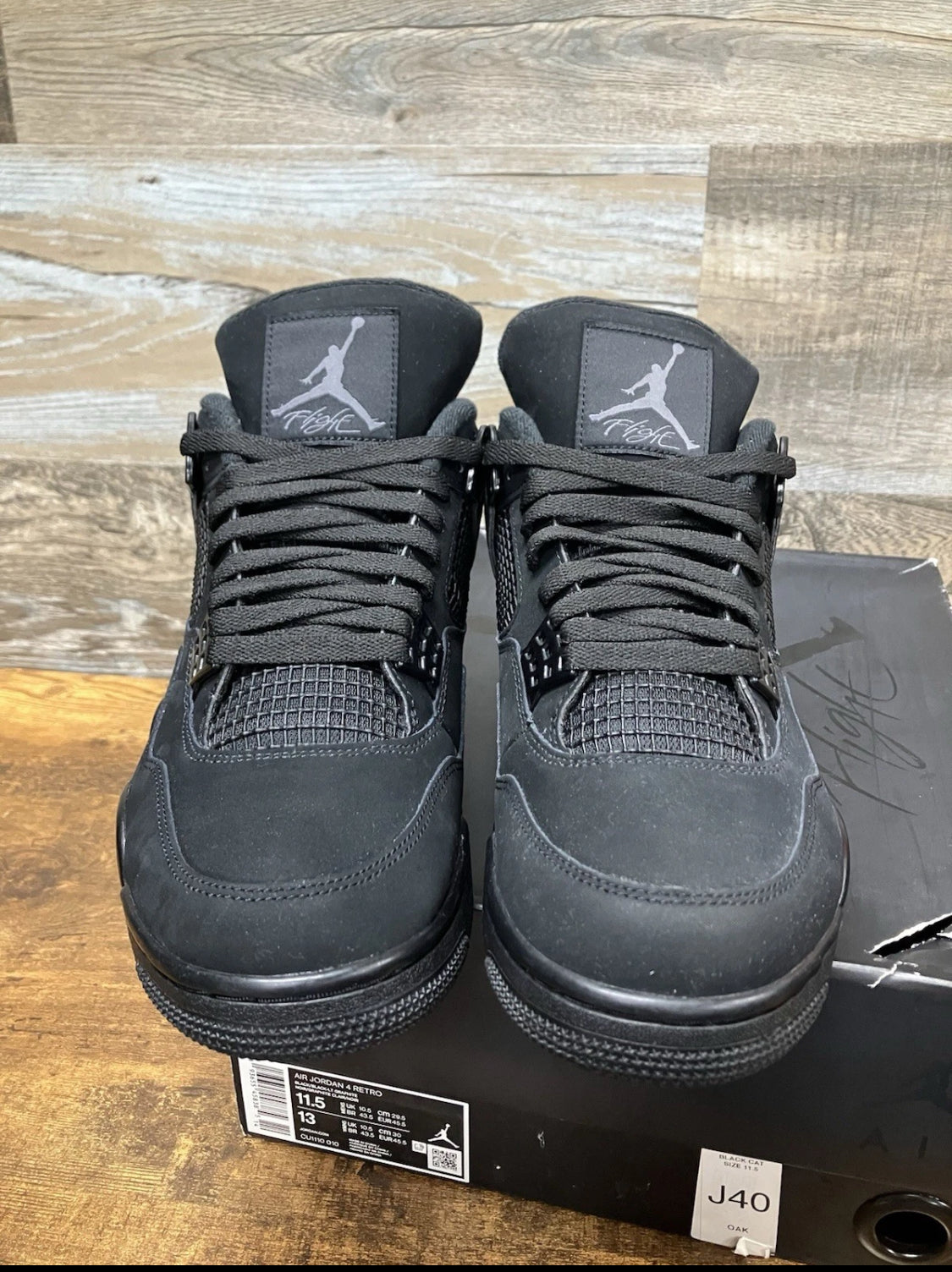 Jordan 4 Black Cats Size 11.5 New