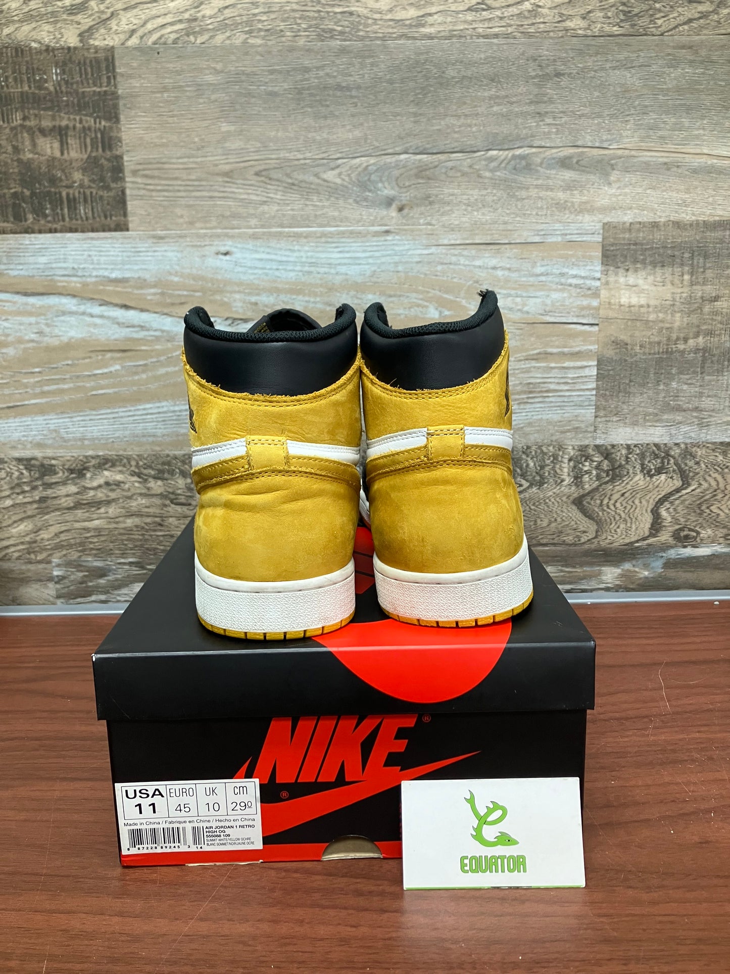 Jordan 1 High Yellow Ochre Size 11