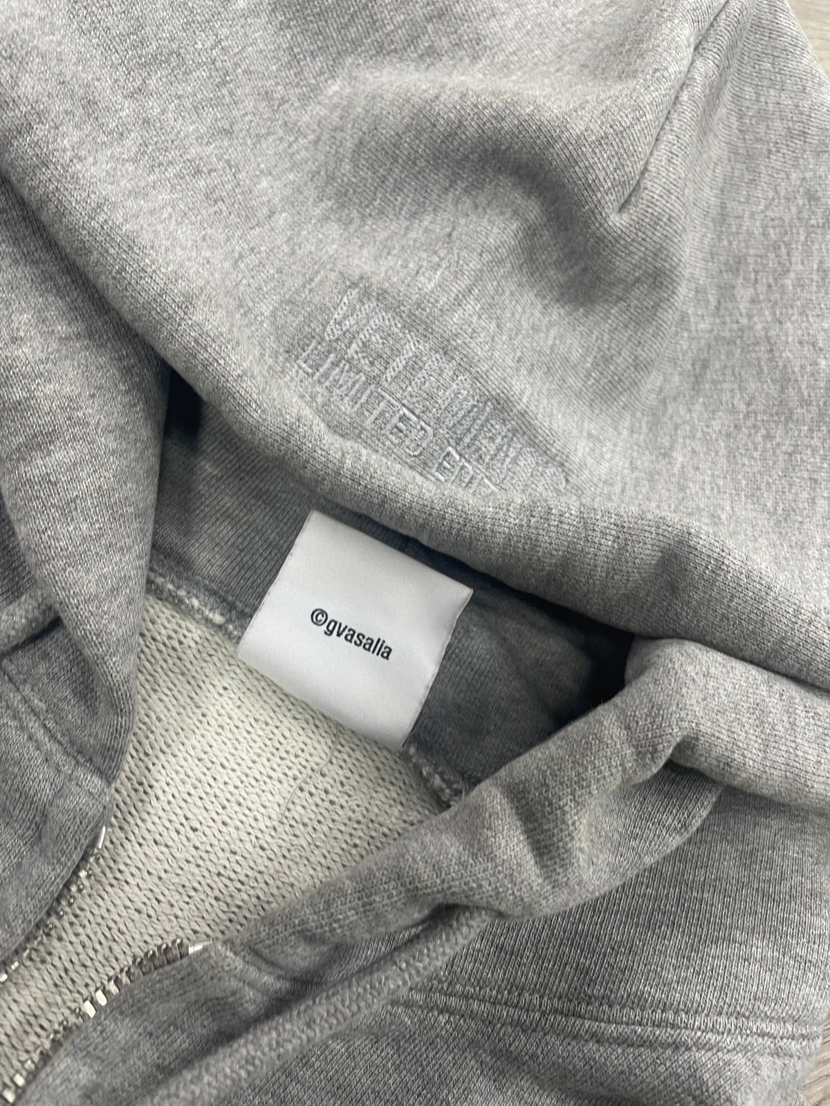 Vetements Name Tag Zipup Hoodie “Hello My Name Is” M