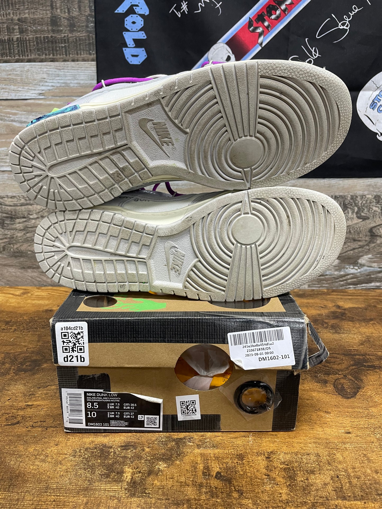 8.5 - Off White Lot Dunk 45/50