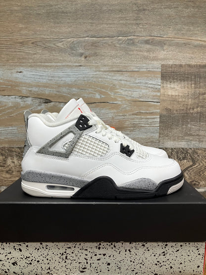 7y-Air Jordan 4 Retro OG 2025 White Cement