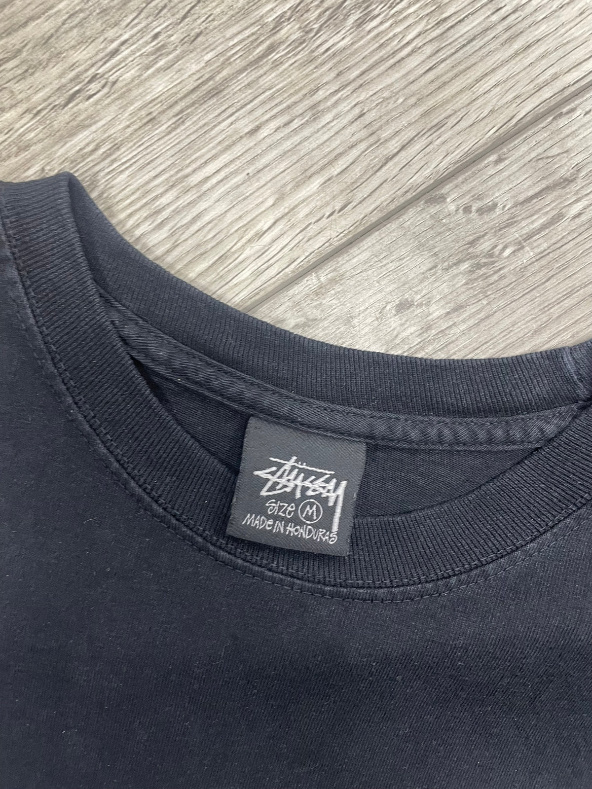 M - Stüssy Skull & Bones Pigment Dyed T-Shirt