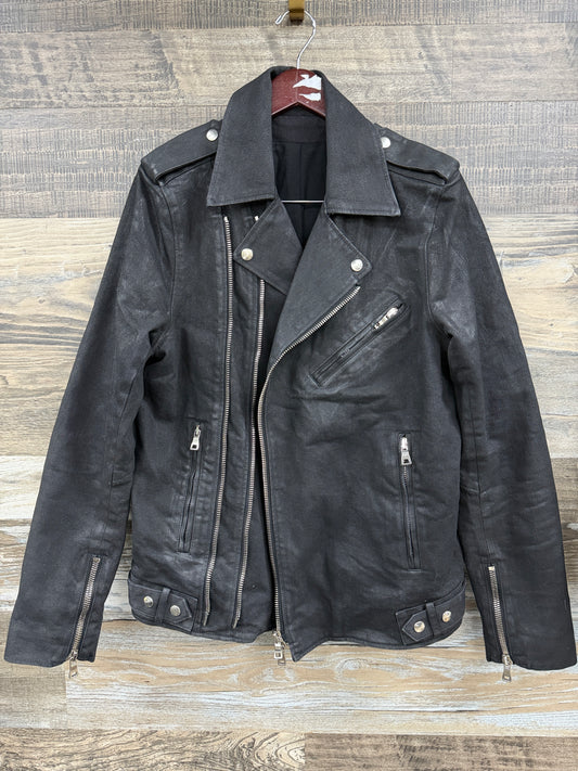 Balmain Waxed Cotton Biker Jacket