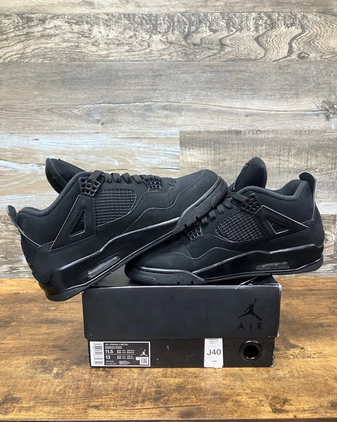 Jordan 4 Black Cats Size 11.5 New