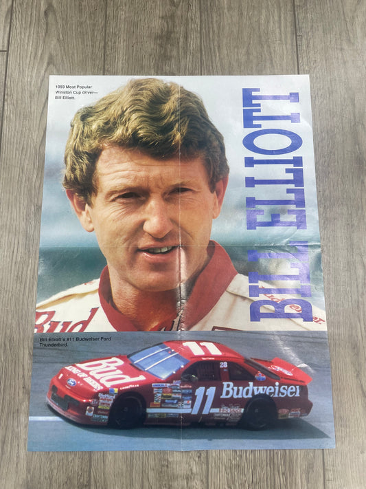 OS - Vintage Bill Elliot / Jeff Gordon Double sided poster