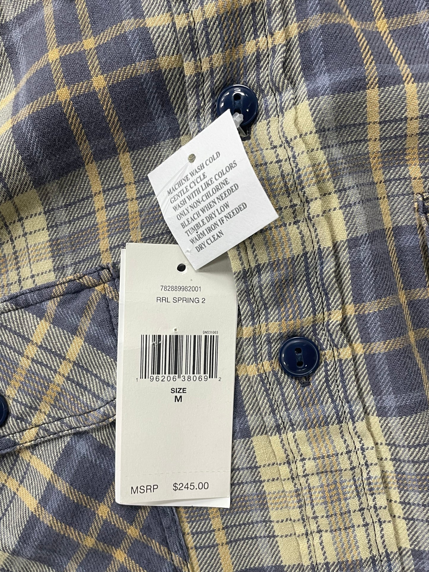 Polo RRL Western Spring Button Up Size M