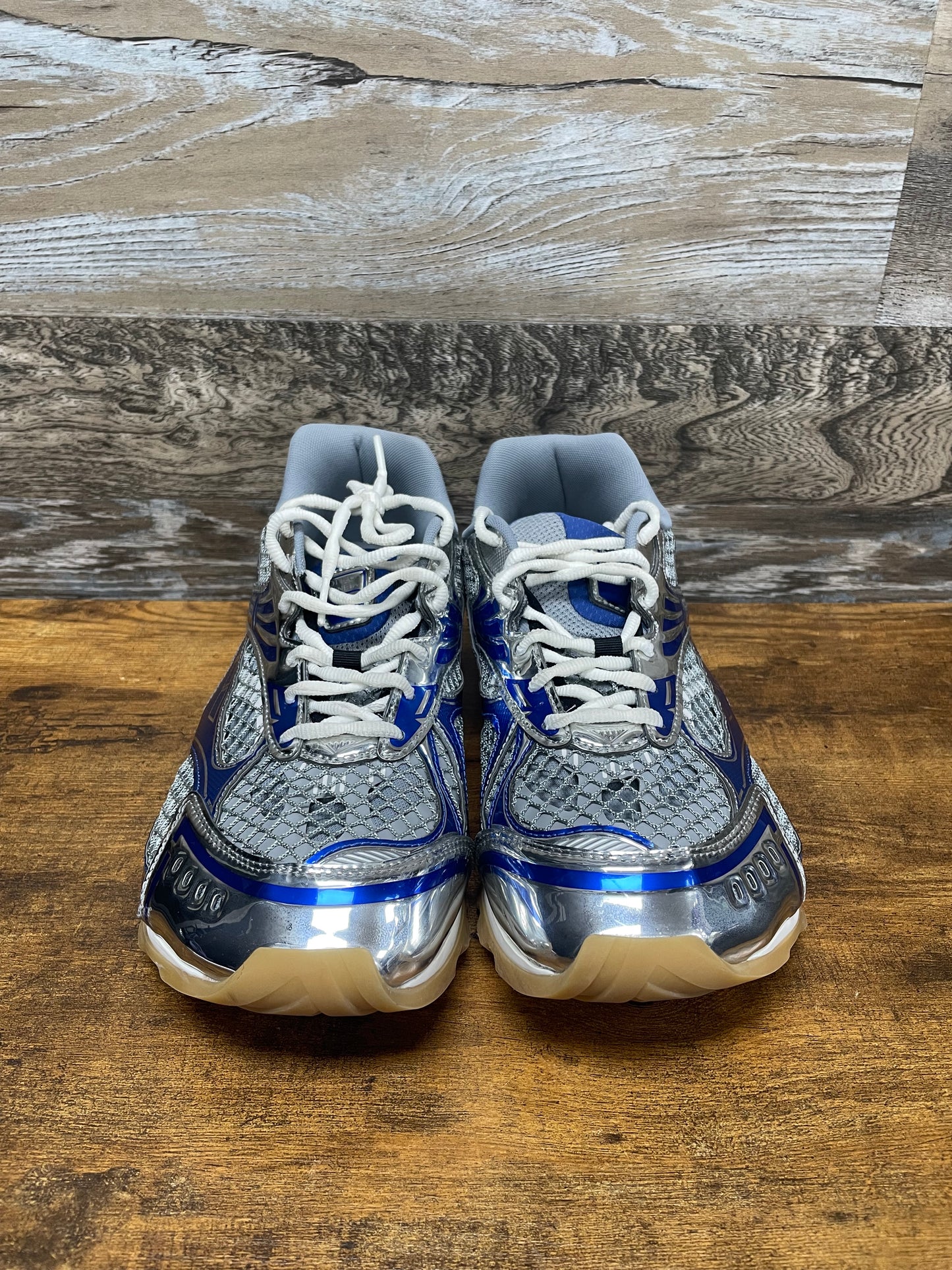 Bottega Veneta Gray & Blue Orbit Sneakers 46